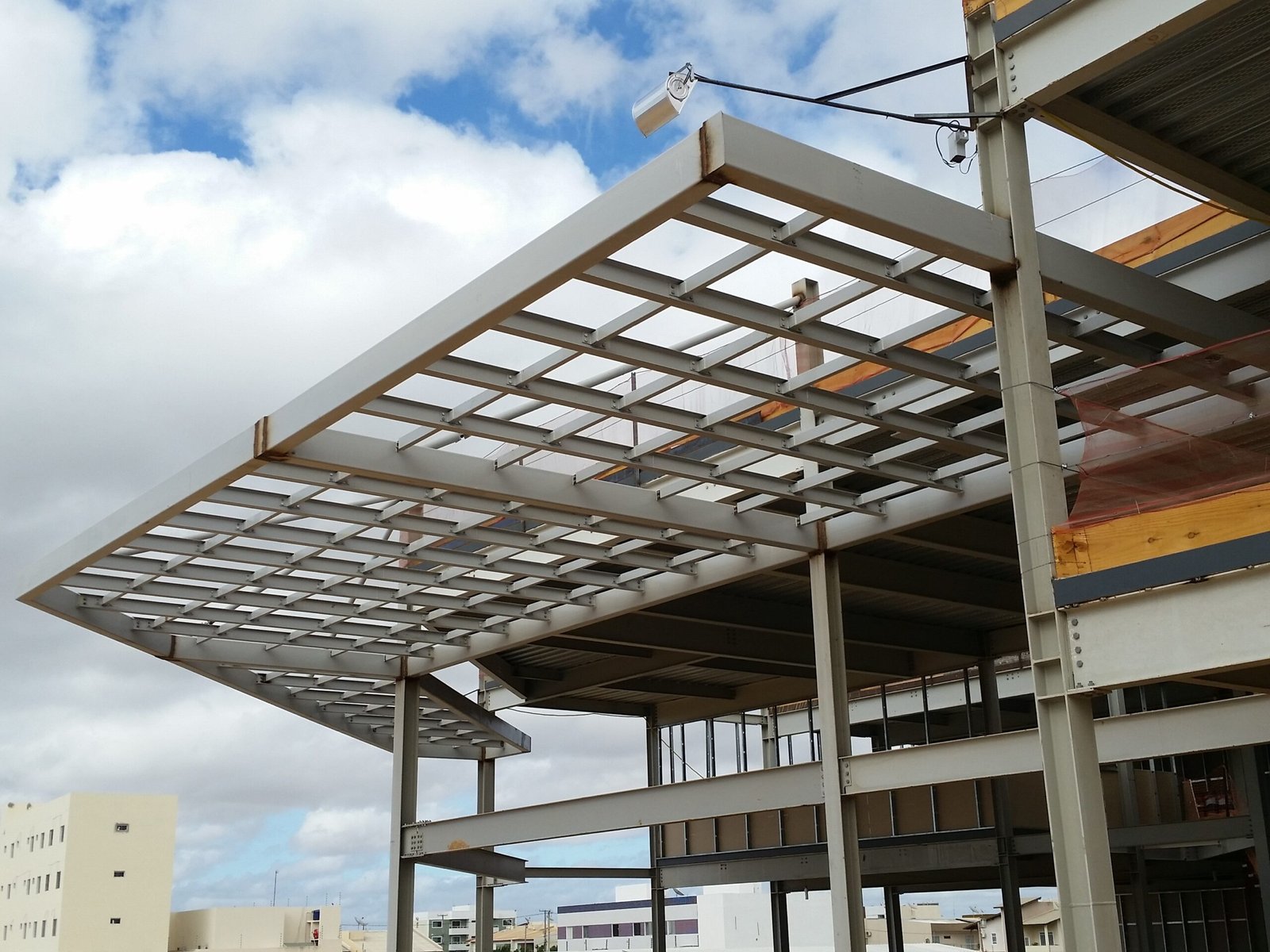 Metal steel structure (Architecture and Buildings) building,metal structures,structure,steel frame,weld