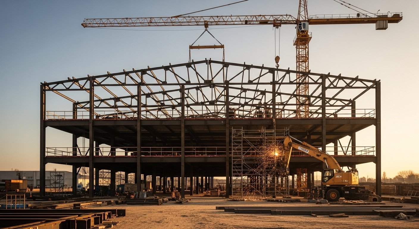 Airport and large infrastructure steel fabrication India — terminal hangar AAI specification