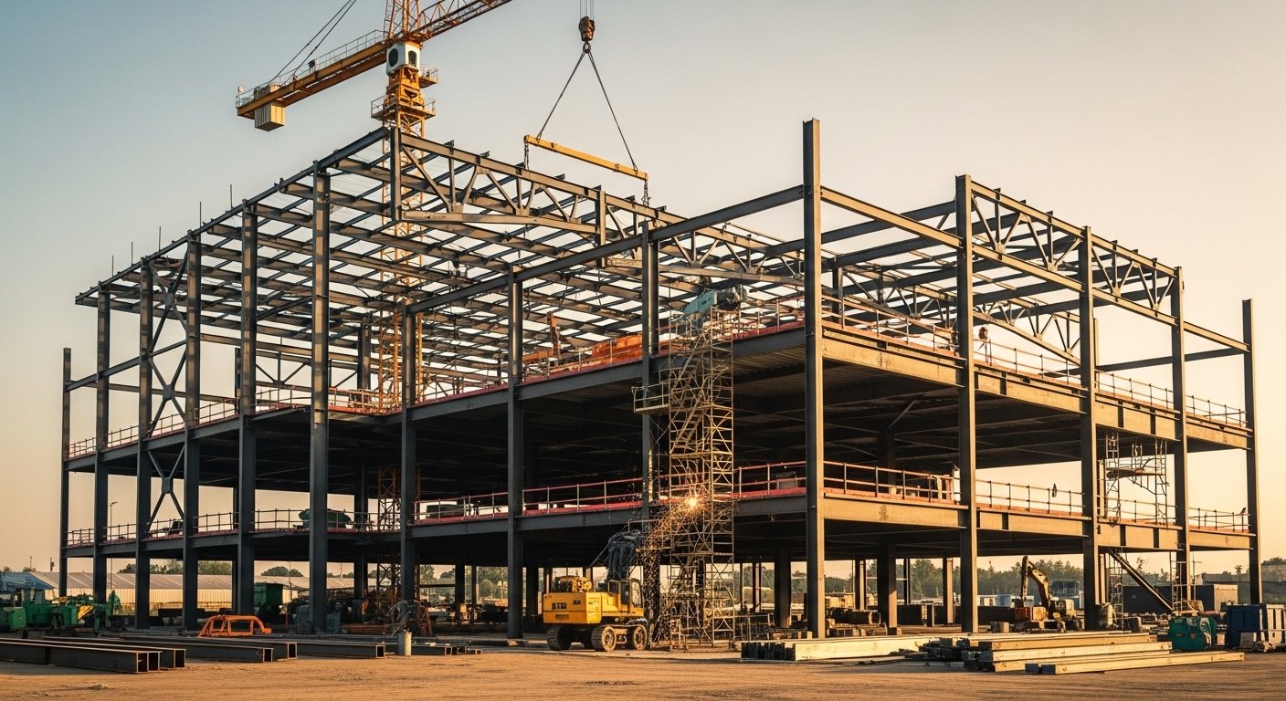 Structural steel fabrication India — IS 800 workshop fabrication