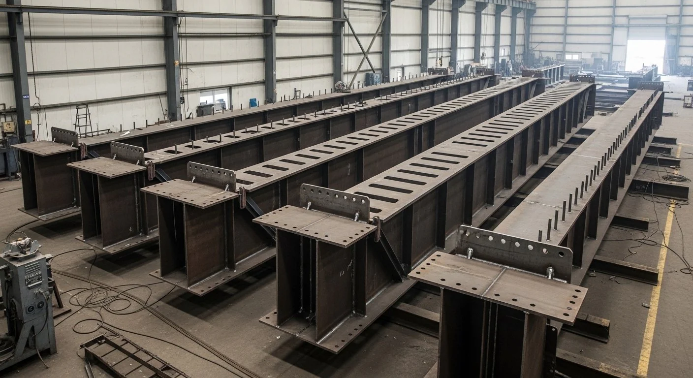 Crane girder structures quality inspection and weld verification